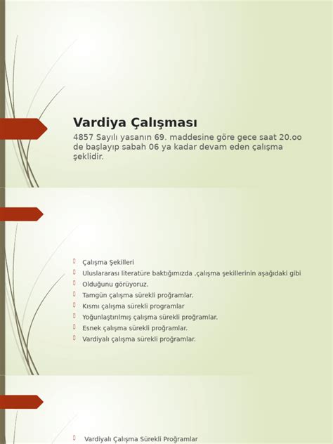 VARDİYA TUTULMASI PDF Scribd.