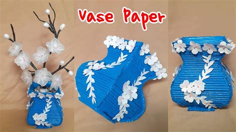 Vas Bunga dari Kertas HVs Bekas || Vase Paper Flower - balustradellc