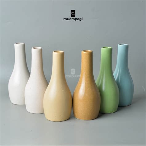 Vas Bunga Keramik VM - Pot Tanaman, Ceramic Vase, Pajangan - muktibox.com