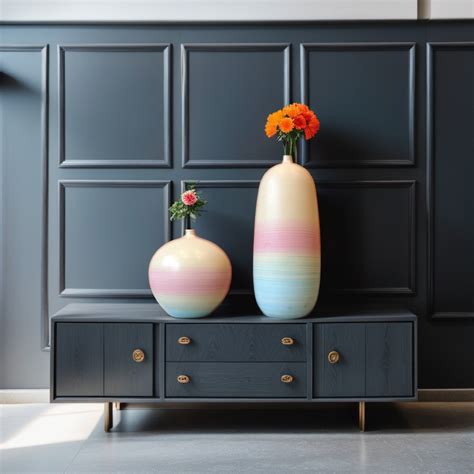 Vas Keramik Dekoratif Warna Pastel Gradasi Modern untuk Dekorasi ... - muktibox.com