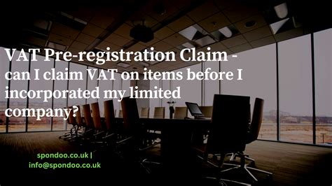 VAT on Quotes pre registration Accounting