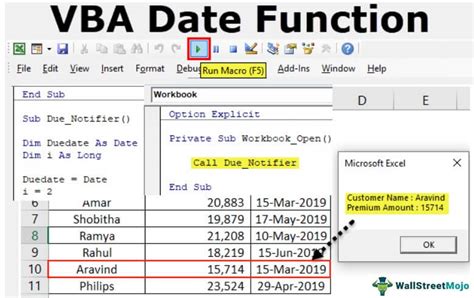 VBA Date Function How to use Excel VBA Date Function? - WallStreet…