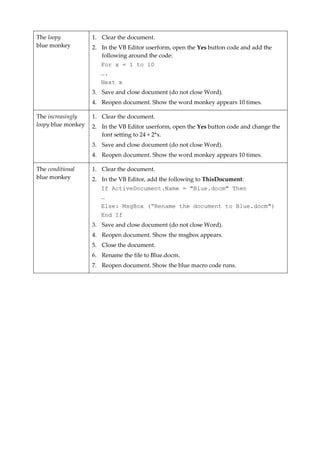 VBA for technical writers demo script