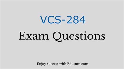 VCS-284 Online Test