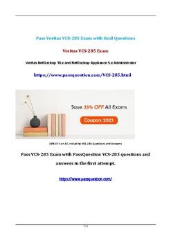 VCS-285 Online Tests