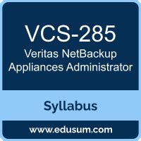 VCS-285 Prep Guide