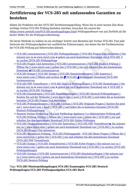 VCS-285 Zertifizierungsprüfung.pdf