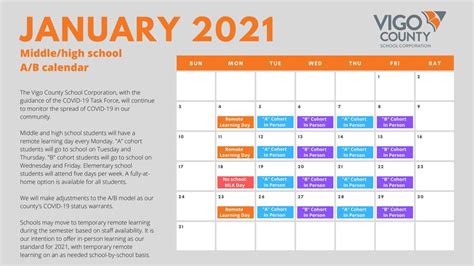 VCSC releases schedule for January return to school News