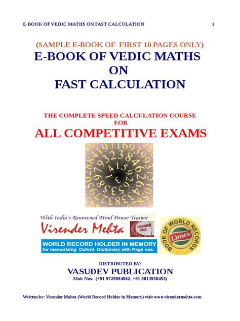 Vedic Maths for Competitive Exams PDF - SSC STUDY - wintechmobiles.com