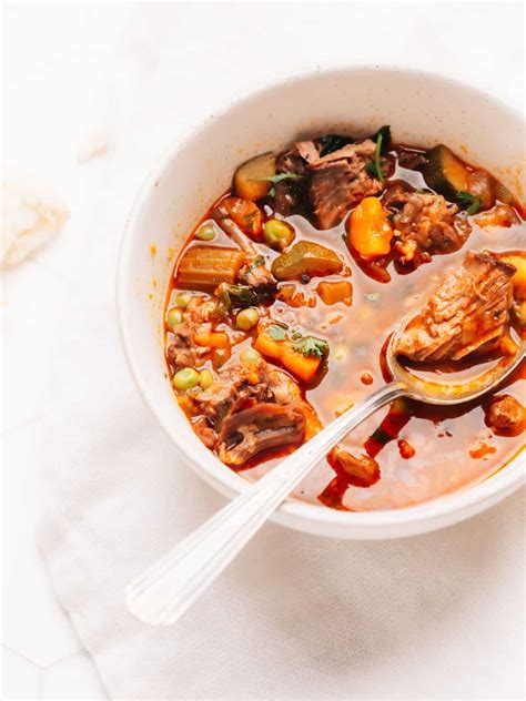 Vegetable Beef Soup (Fall apart beef!) - RecipeTin Eats - balustradellc
