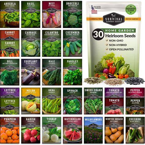 Vegetable seeds - The Seed Collection - raincitystudios.com