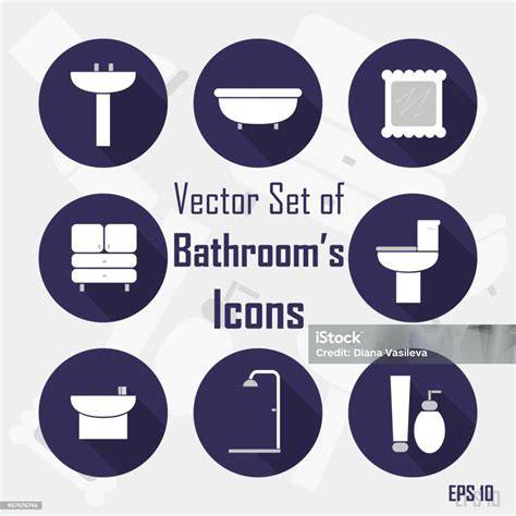 Vektor Icon kamar mandi - Shutterstock - raincitystudios.com