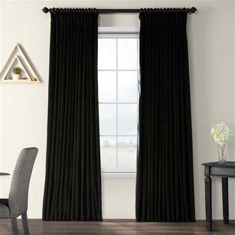 Velvet Black Curtains & Drapes at Lowes.com - balustradellc
