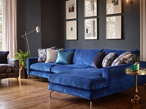 Velvet Blue Sofa Collection - Target - balustradellc