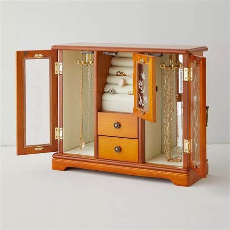 Velvet-Lined Jewelry Storage Cabinet | Foter - balustradellc