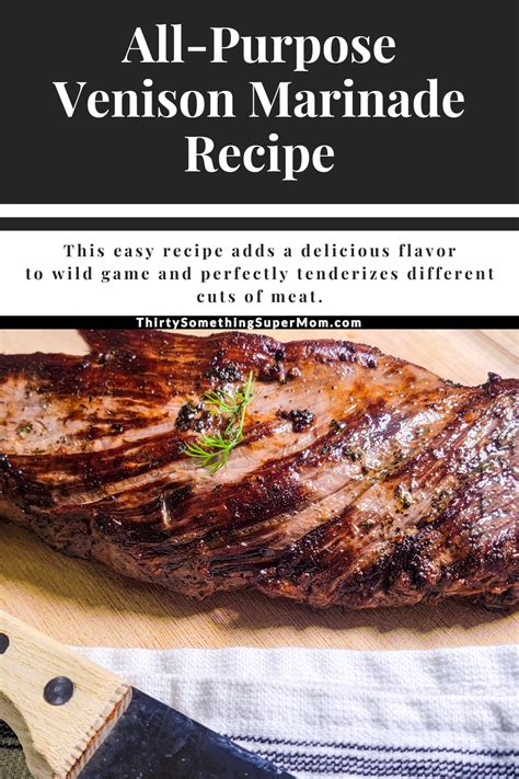 Venison Marinade + Grilled Deer Steak Recipe - Fantabulosity - balustradellc