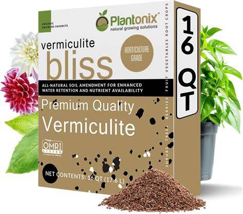 Vermiculite Bliss (16 Qts) - Organic Vermiculite for Gardening - 100% ... - raincitystudios.com
