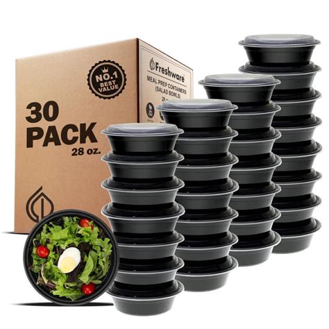 Versatile 30 Pack 28 oz Meal Prep Containers - Air Tight for Fresh Food ... - balustradellc