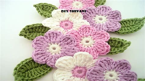 VERY Simple and Beautiful Flower Pattern Crochet Knitting