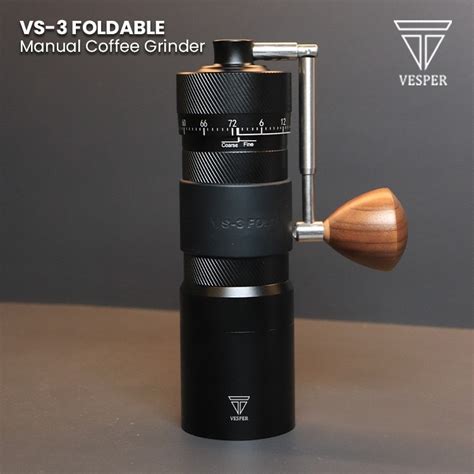 Vesper manual coffee grinder VS-3 FOLD foldable handle / external ... - balustradellc
