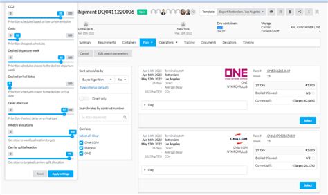 Vessel and Sailing Schedule Tool - GoComet - balustradellc