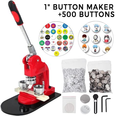 VEVOR Button Maker 1 inch Button Badge Maker 25mm Pins …