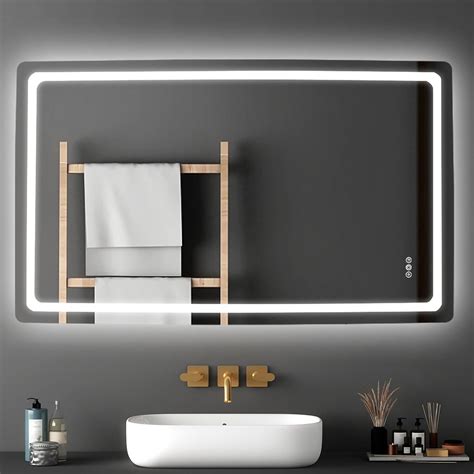VEVOR LED Bathroom Mirror, 36" x 72" LED Bathroom … - balustradellc