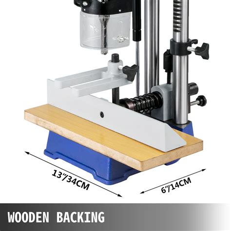 VEVOR Woodworking Mortise Machine - 1/2 HP, 17.7 In Handle - balustradellc