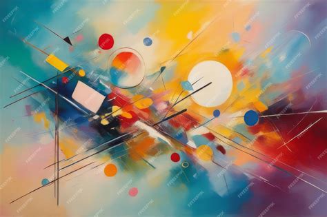 Vibrant Abstract Painting with Colorful Shapes and Textures | Deep ... - muktibox.com
