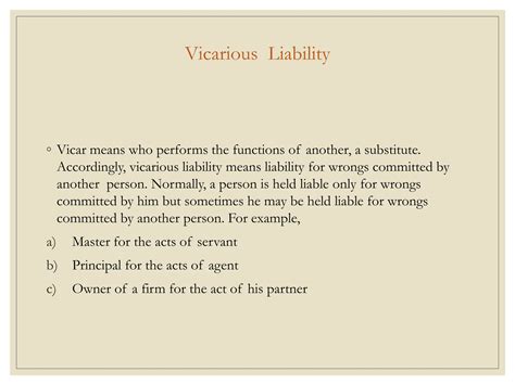 Vicarious Liability Lecture - balustradellc