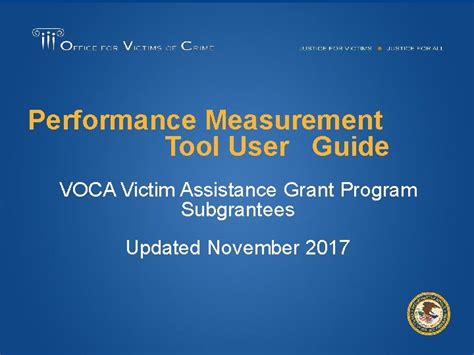 Victims of Crime Act Victim Assistance Performance Measurement Tool ... - coolestguyplanet.net