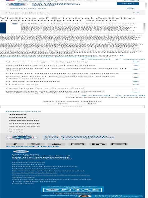 Victims of Criminal Activity: U Nonimmigrant Status - USCIS - balustradellc