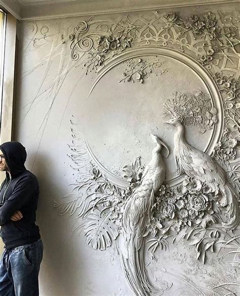 Victorian House Plaster Inspired Relief Wall Art | Architectural 3D ... - muktibox.com