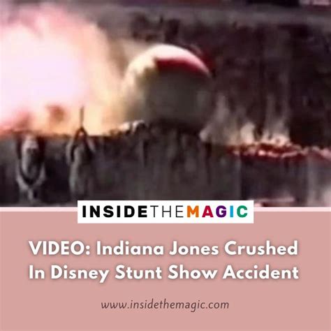 VIDEO: Indiana Jones Crushed In Disney Stunt Show Accident