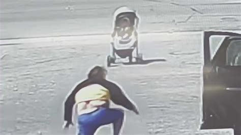 VIDEO: Man saves baby in runaway stroller headed for busy Hesperia street