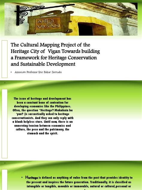 Vigan Cultural Heritage Mapping Project | PDF - Scribd - wintechmobiles.com