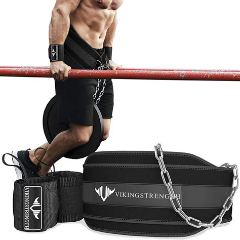 Vikingstrength Dip Belt With Wrist Wraps - Premium Weighted Belt … - balustradellc