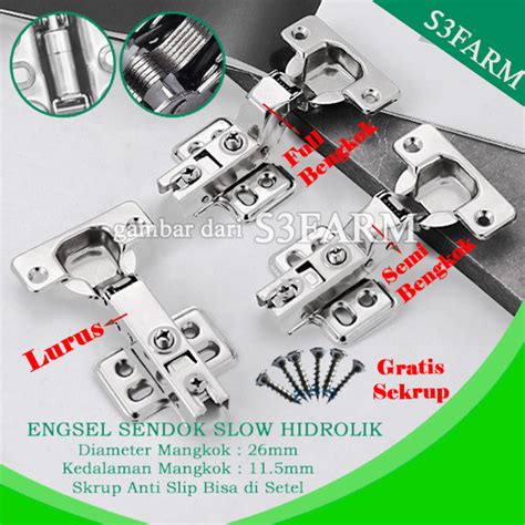 Vincitory Engsel Sendok Slow Motion Hidrolik Tutup Pelan Lemari Soft ... - balustradellc