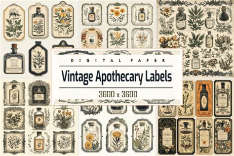 Vintage Apothecary Bottle Labels for Artisans and … - muktibox.com
