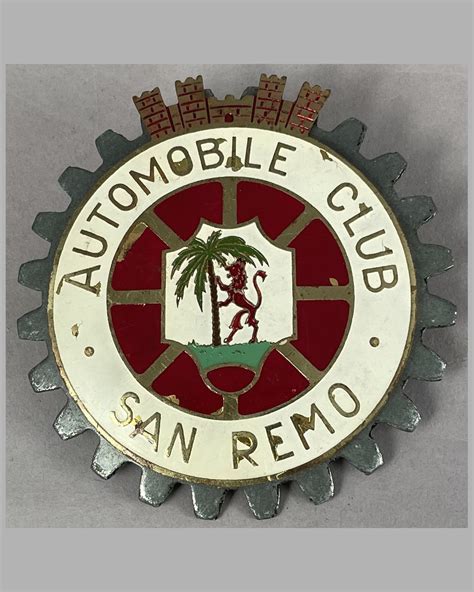 Vintage Automobile Badges, Pins, Medallions, and Plaques - l'art et l ... - balustradellc