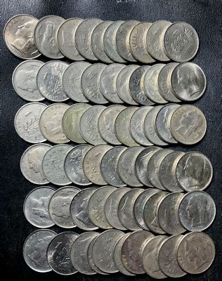 Vintage Belgium Coin Lot - FRANC - 60 Vintage Coins - 1940s-1970s - balustradellc