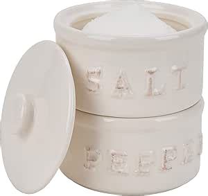Vintage Ceramic Salt and Pepper Shaker Set Condiments Cellar Stacking ... - muktibox.com