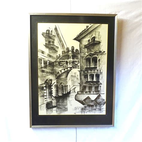 Vintage Charcoal Drawing - 2,103 For Sale on 1stDibs - balustradellc