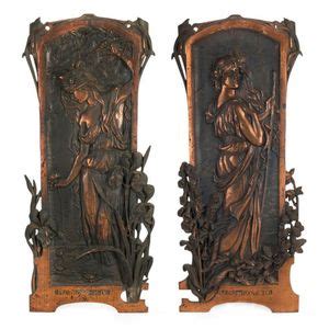 Vintage decorative copper plaques and panels - Carter's - balustradellc