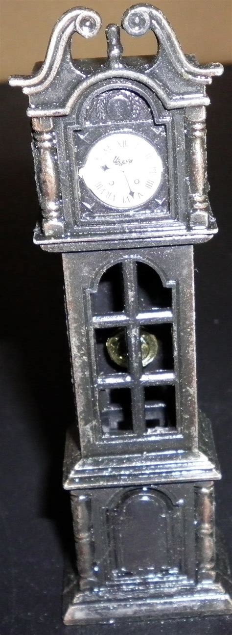 Vintage Die-Cast Pencil Sharpener Grandfather Clock Moving Pendulum - balustradellc