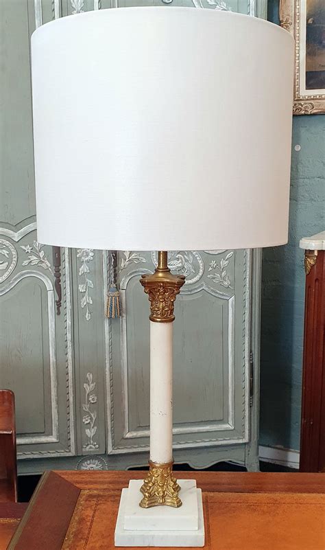 Vintage French Empire Neoclassical Table Lamp - balustradellc