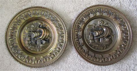 Vintage Hammered Brass Plaques - Etsy - balustradellc