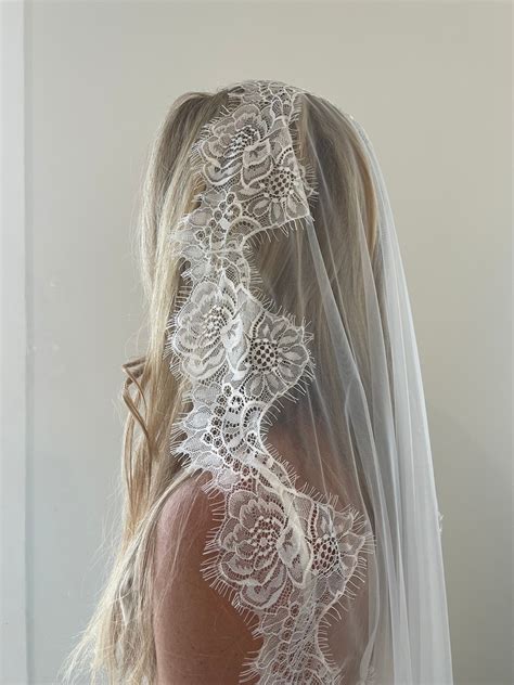 Vintage Lace Wedding Veil - Etsy - muktibox.com
