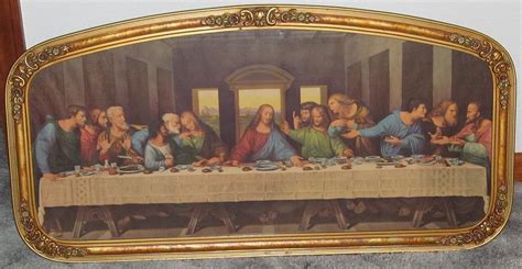 VINTAGE LAST SUPPER FRAMED