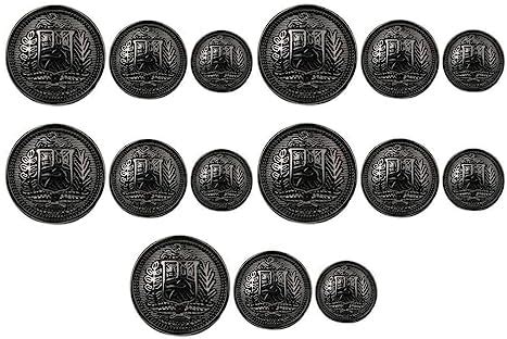 Vintage Leaf-Shaped Metal Buttons, 25mm Decorative Sewing Craft … - balustradellc